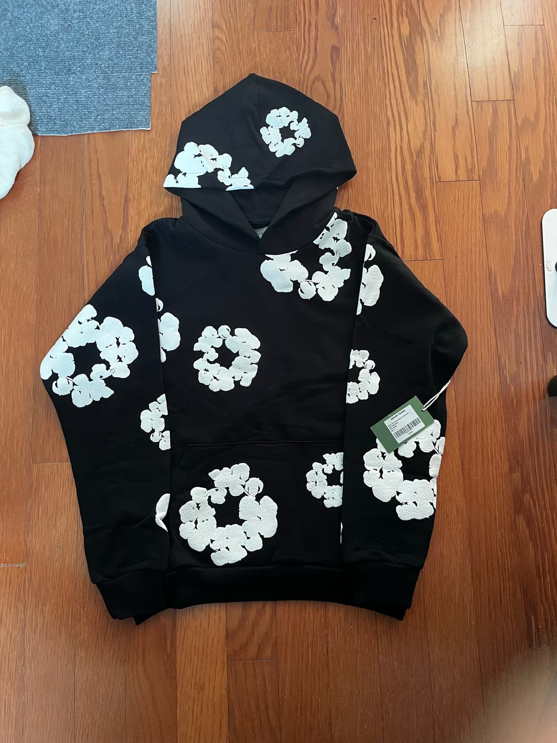 데님티어스 검은색 후드티 상품이미지1