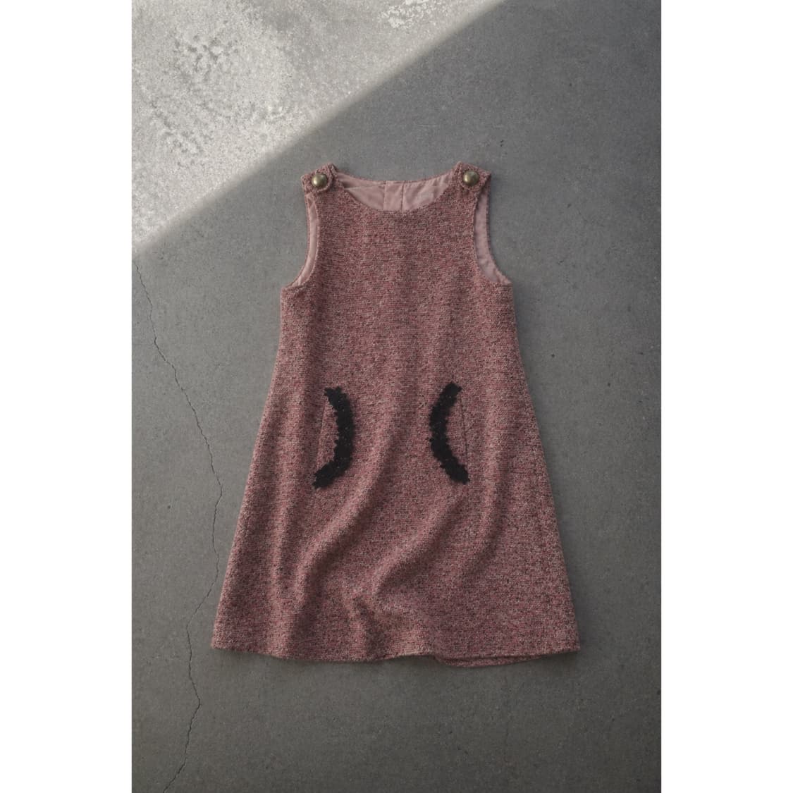 슬리브리스 분홍 원피스 상품이미지3