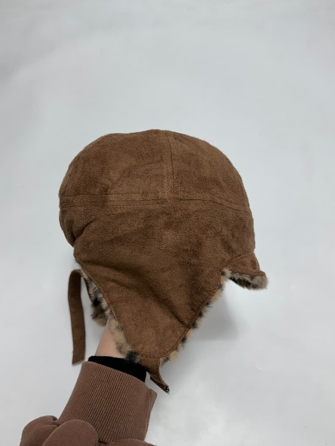 빈티지 리버서블 호피 레오파드 이어플랩 트루퍼 상품이미지9