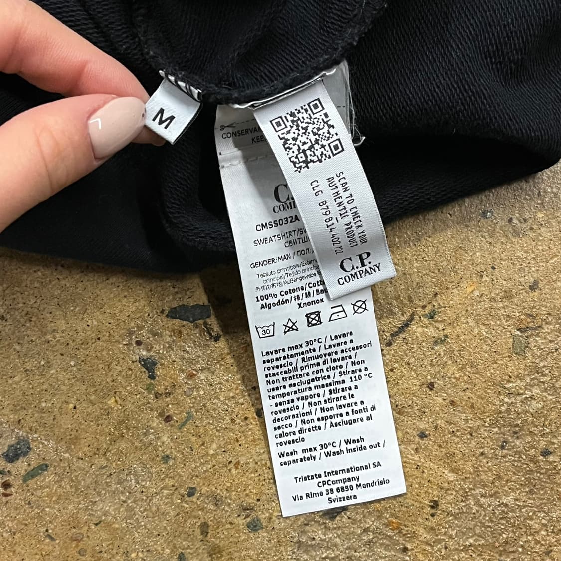 [정품/M] C.P. 컴퍼니 블랙 맨투맨 티셔츠 b10 상품이미지6