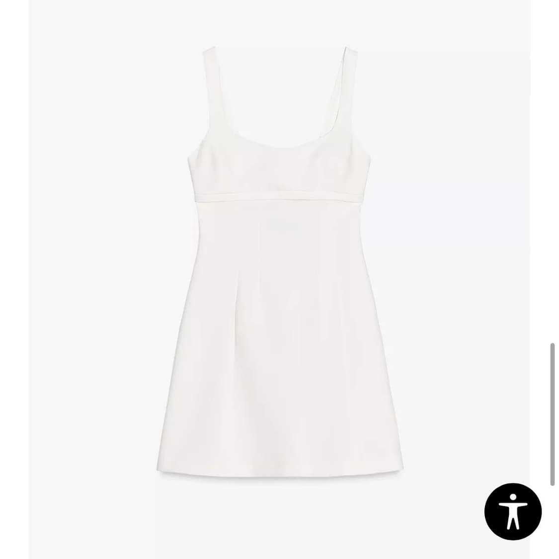 자라 화이트 미니 A라인 원피스 상품이미지1