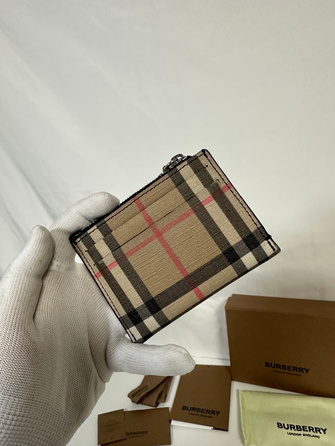 버버리 빈티지 체크 지퍼 카드지갑 (OS) 상품이미지3