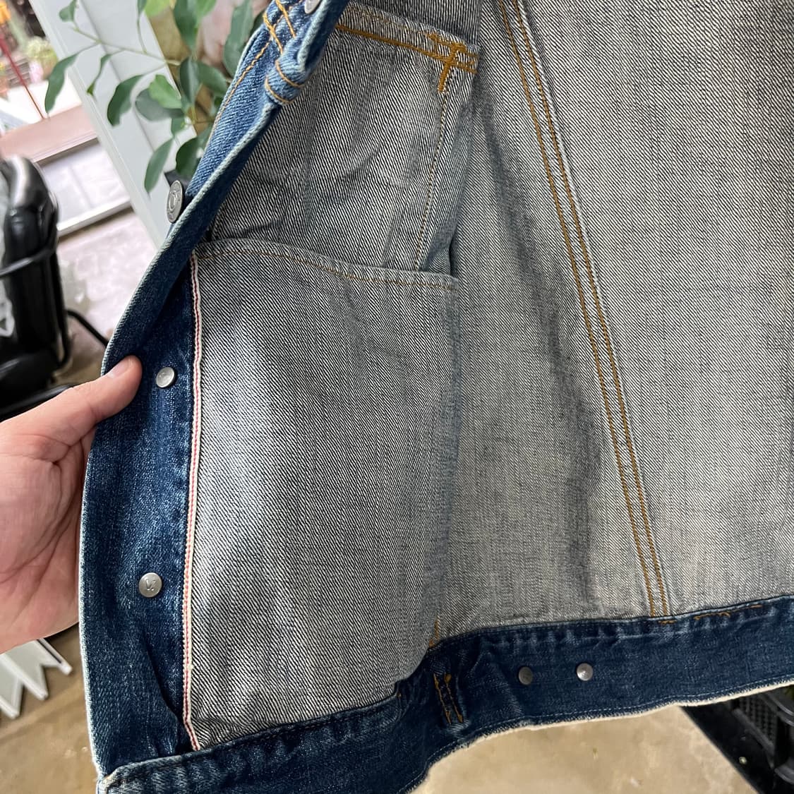 빈스 우먼 데님 자켓 XS 상품이미지4