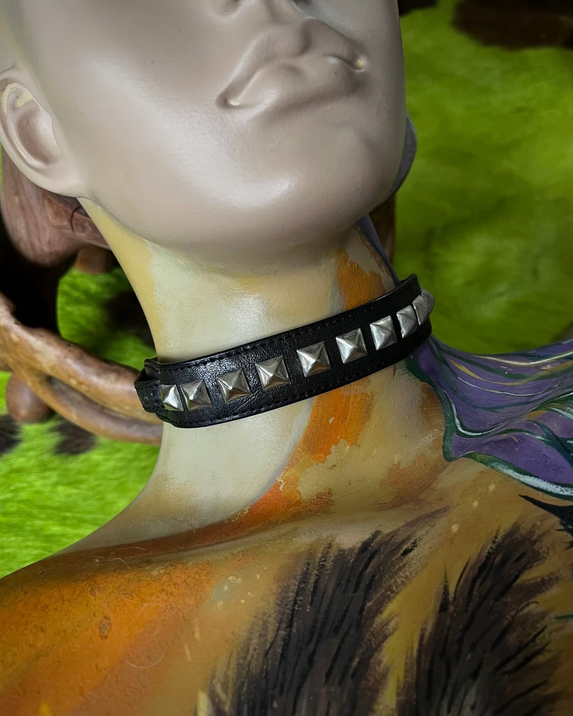 Jpn Vintage Rock Studs Leather Bracelet 상품이미지5