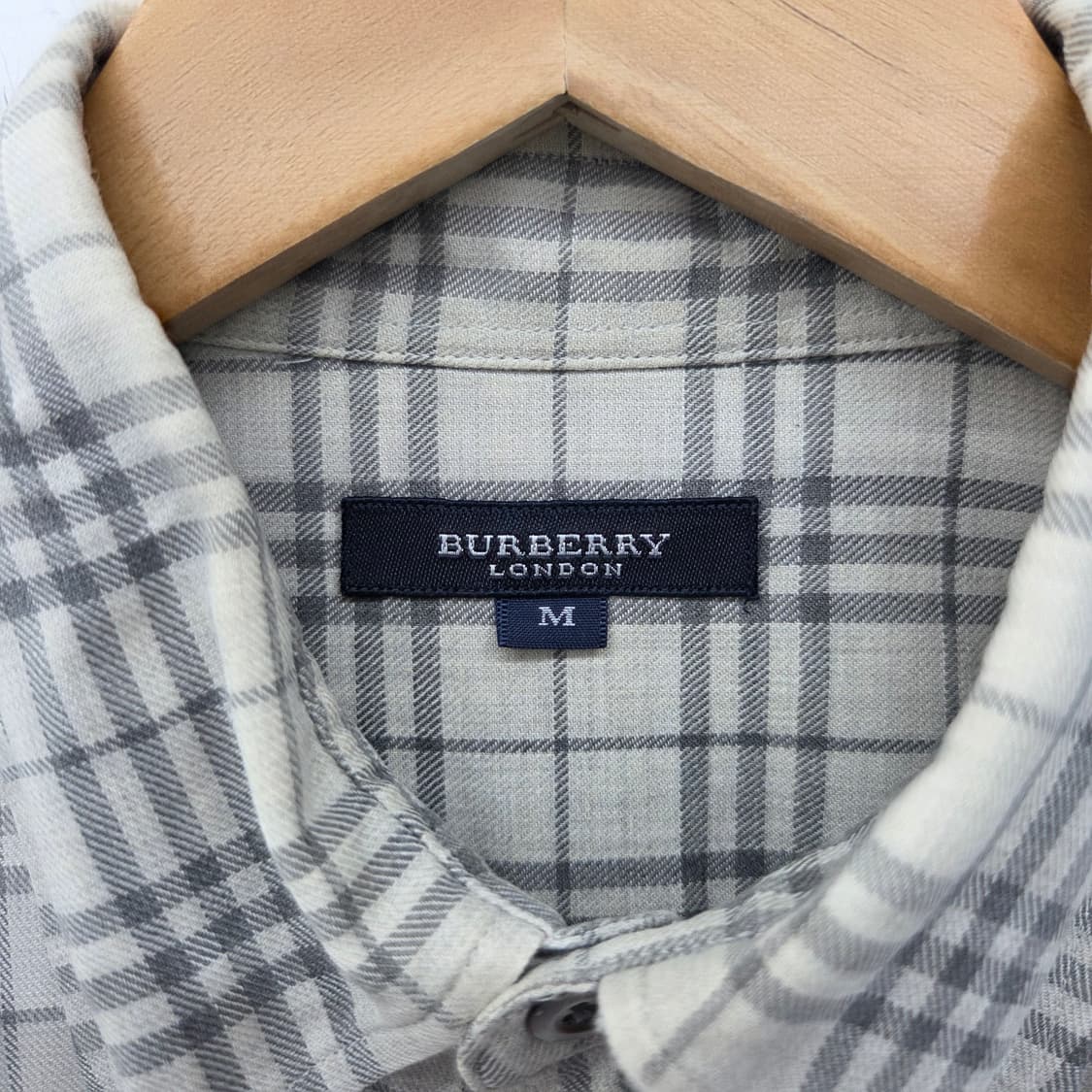 버버리 스타일 체크 남방 셔츠 남성M 상품이미지4