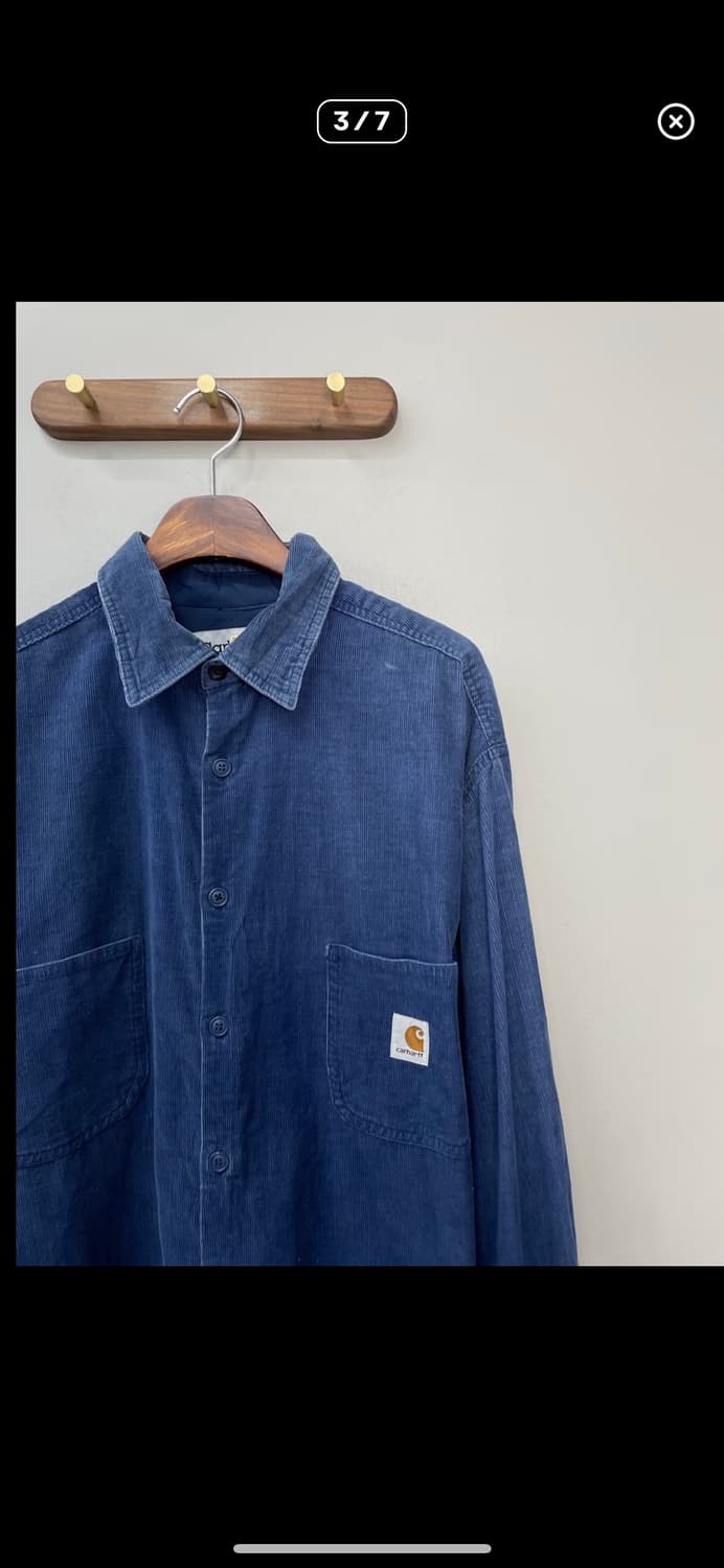 칼하트 코튼 블루 워크셔츠 A2470 상품이미지3