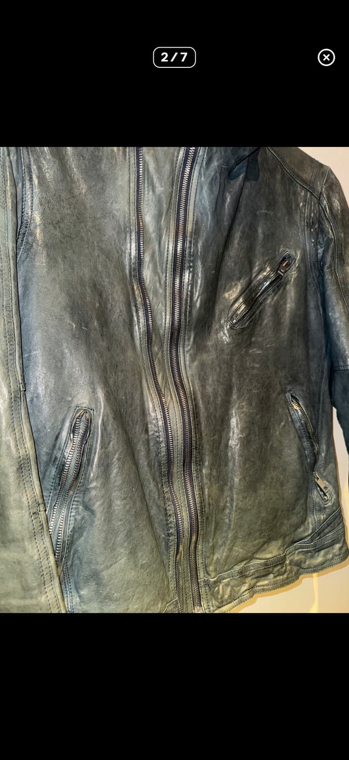 우영미 레더 자켓 상품이미지3