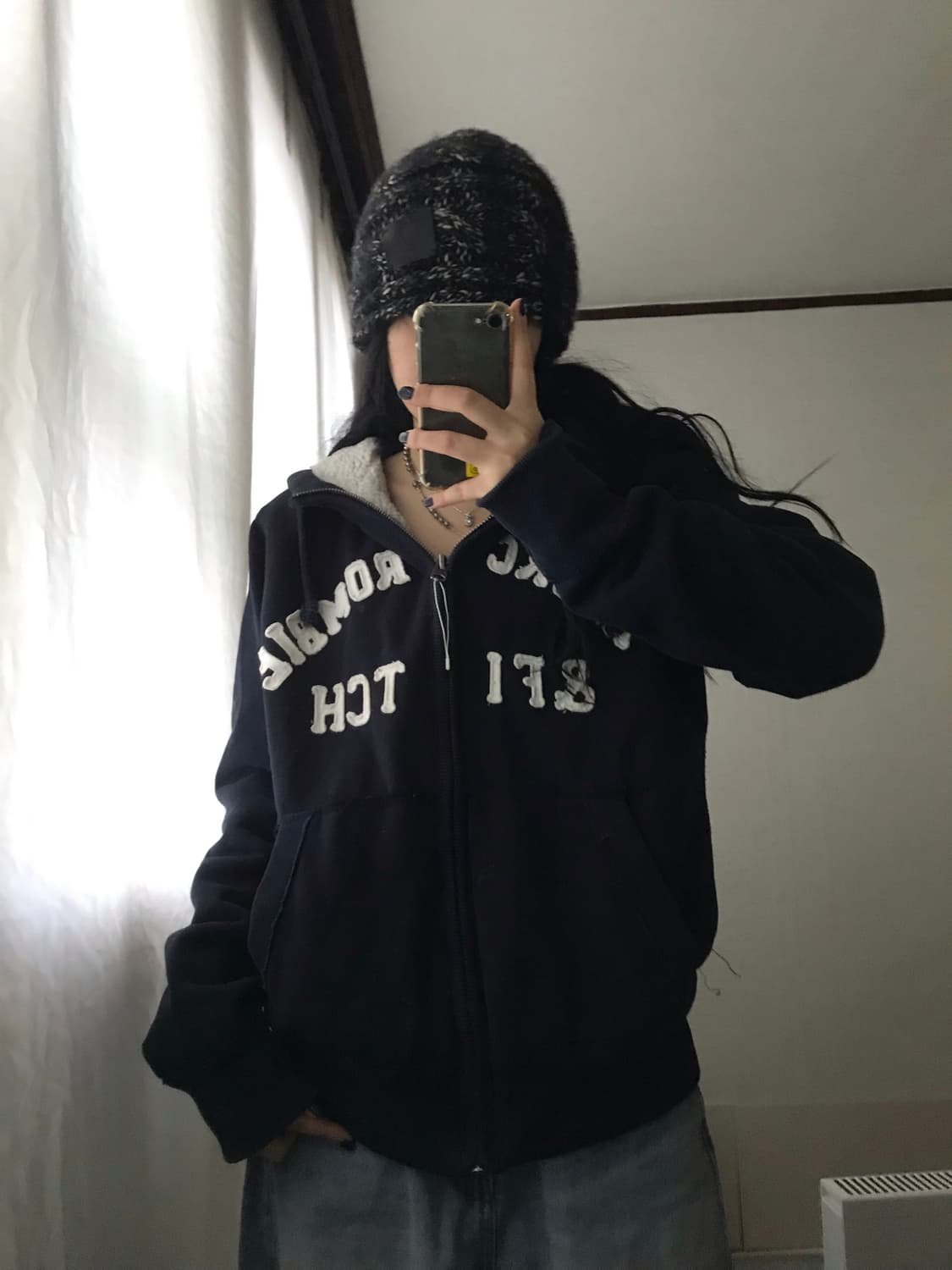 아베크롬비 네이비 퍼후드집업 상품이미지1