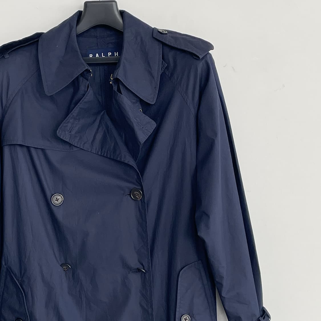 폴로 랄프로렌 네이비 더블 트렌치 코트 상품이미지3