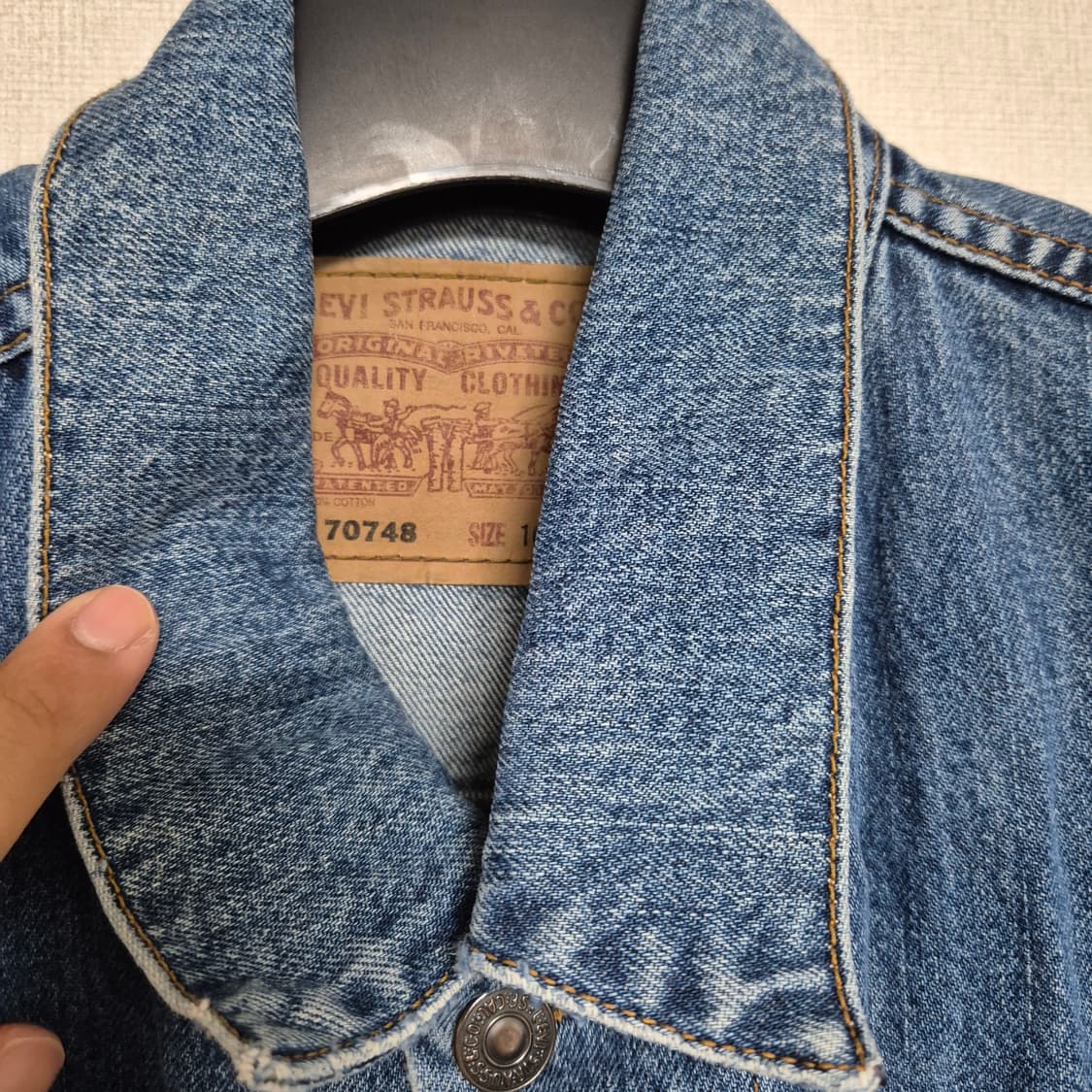 90's 리바이스 levis 70748 데님자켓  상품이미지3
