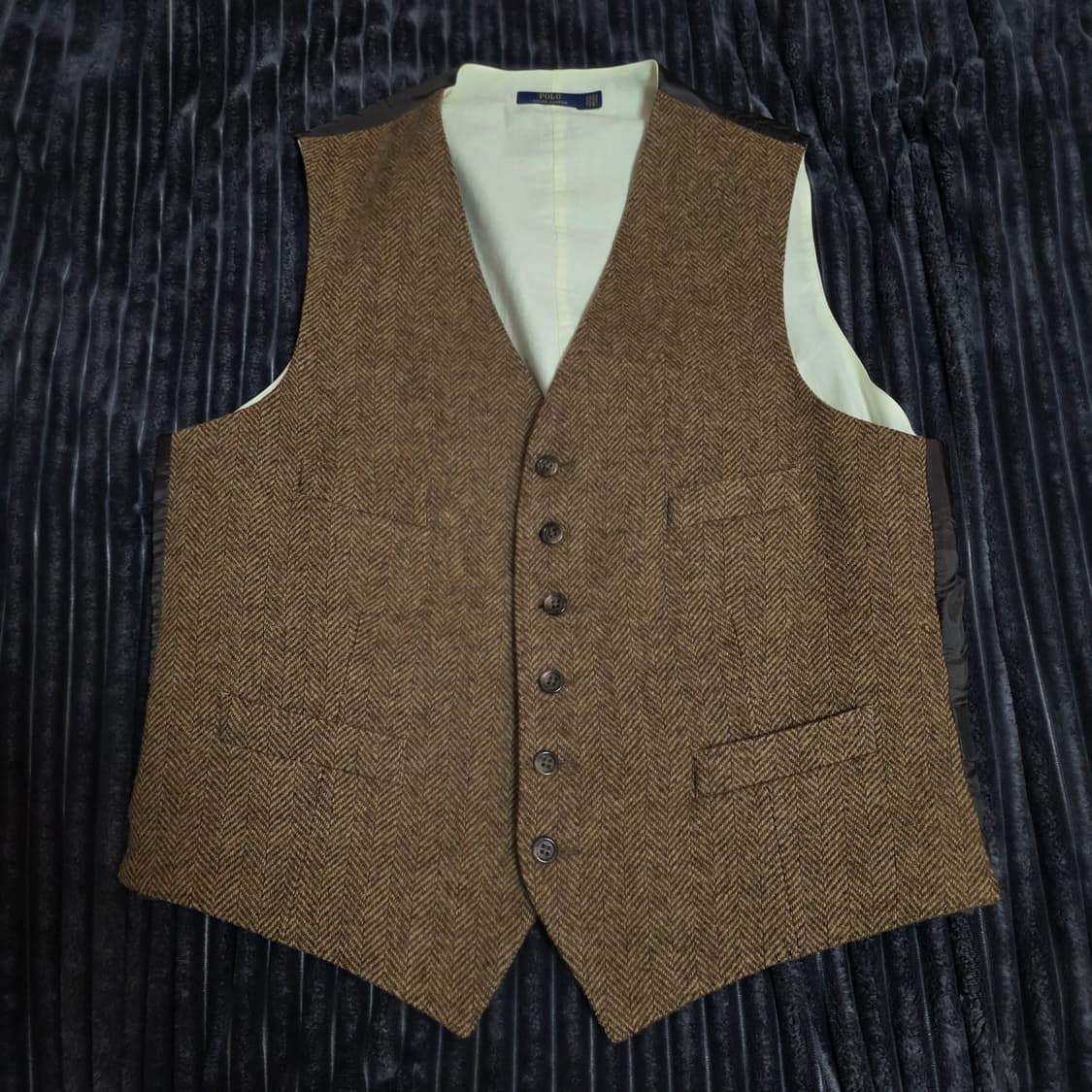 폴로 포르투갈메이드 헤링본투피스자켓 브라운 42R 상품이미지7