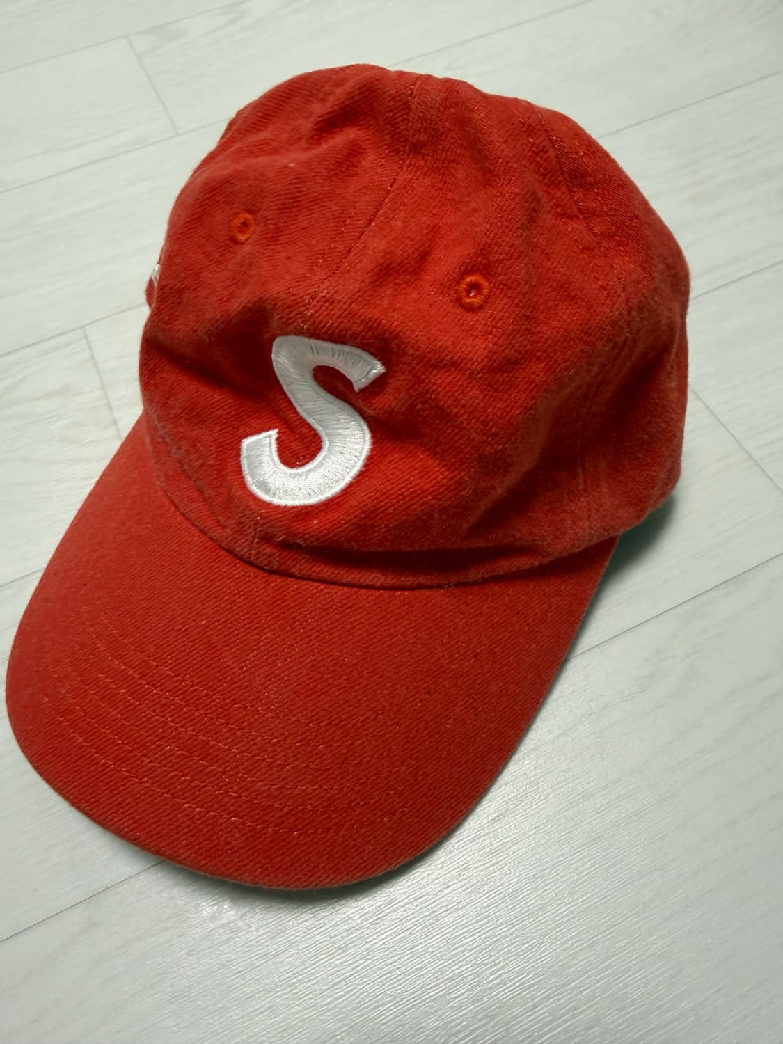 슈프림 케블라 데님 S 로고 6-패널 캡 레드 상품이미지2