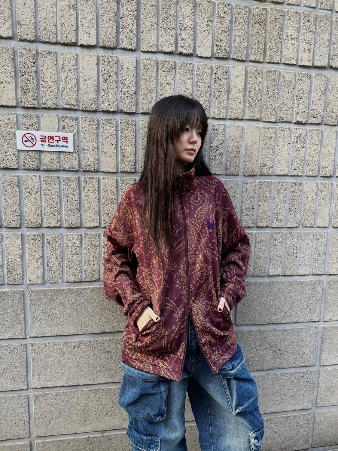 니들스 21A/W 자카드 페이즐리 패턴 집업 상품이미지5