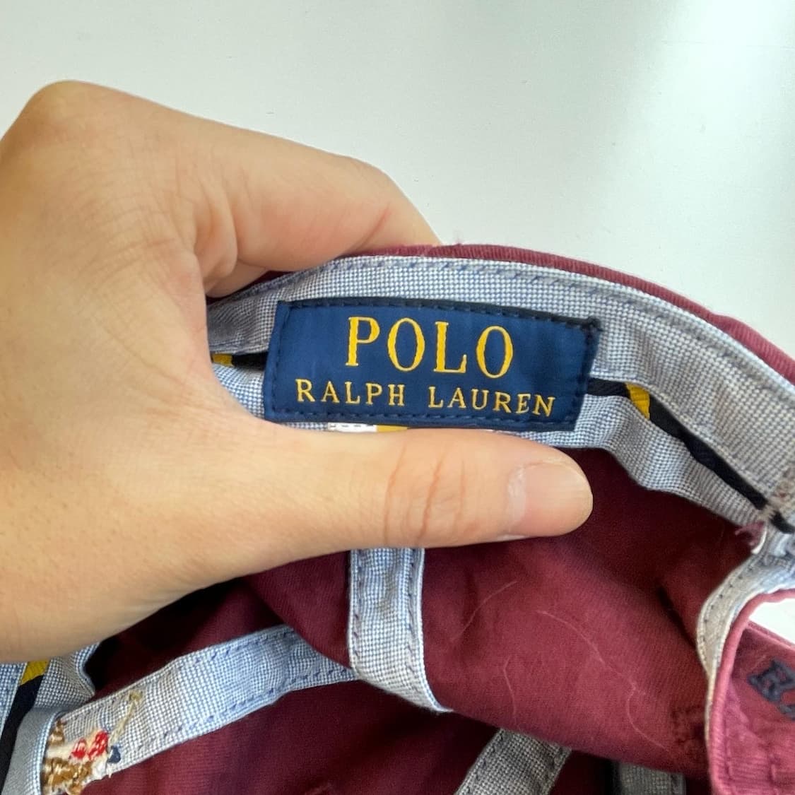 Polo  폴로 랄프로렌 신형 버건디 볼캡   상품이미지3