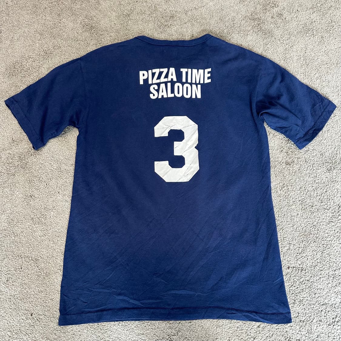 빈티지 네이비 헨리넥 반팔티M 상품이미지5