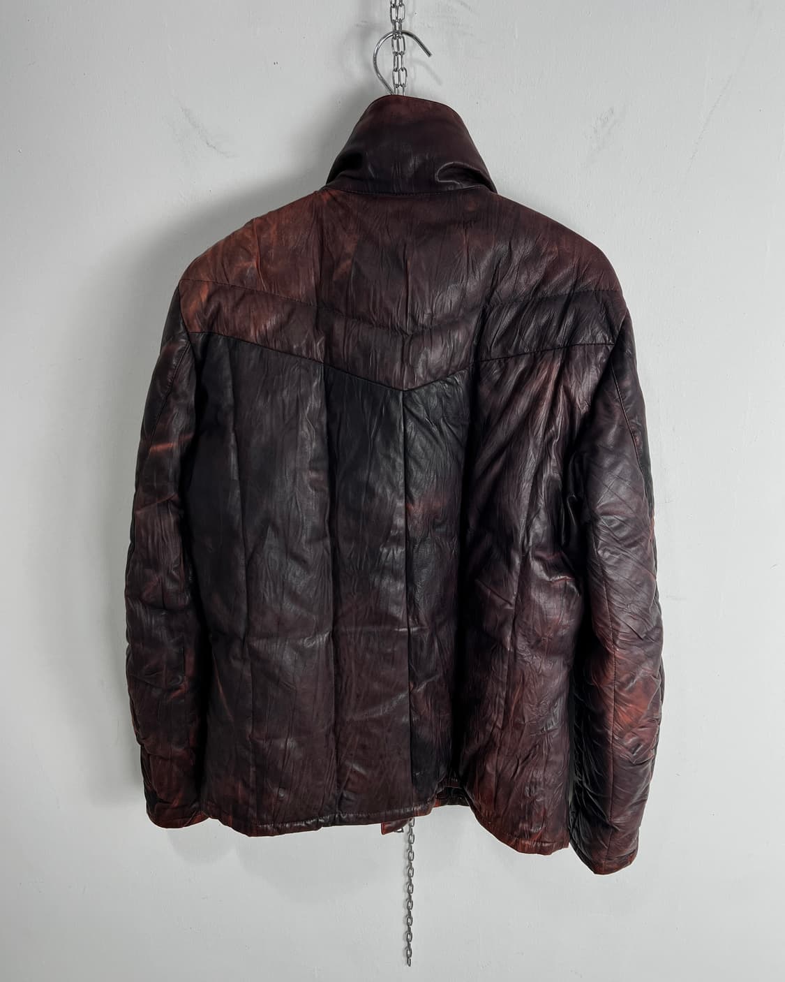 이사무 카타야마 백래쉬 쉽스킨 레더 다운 자켓 상품이미지6