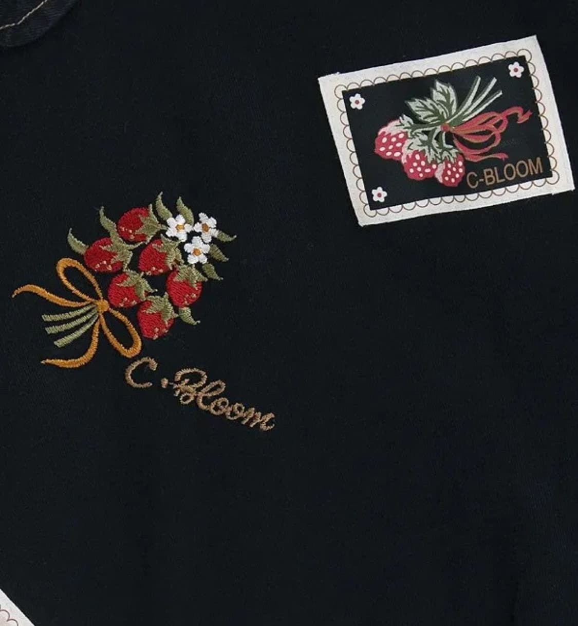 핑크하우스 무드 빈티지 패치 봄버  봄 자켓 상품이미지6