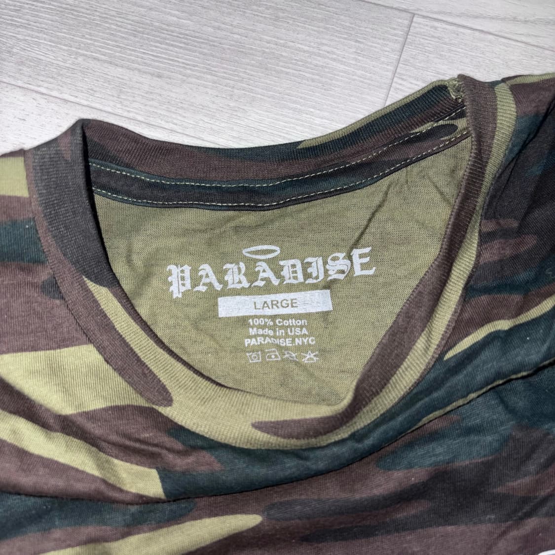 Paradise NYC - Paratopia Camo 티셔츠 Lsize 상품이미지5