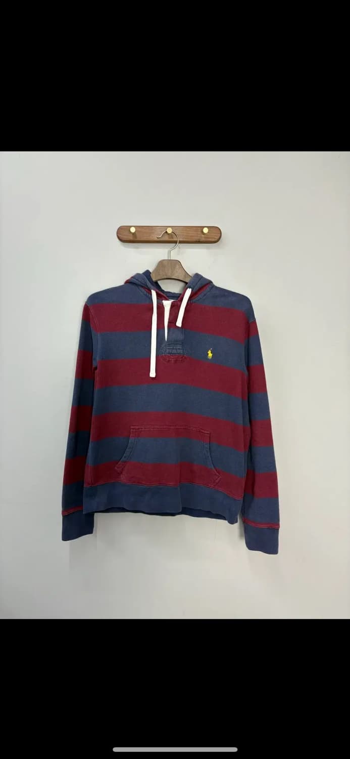 폴로랄프로렌 포니로고 스트라이프 후드럭비셔츠 H1294 상품이미지2