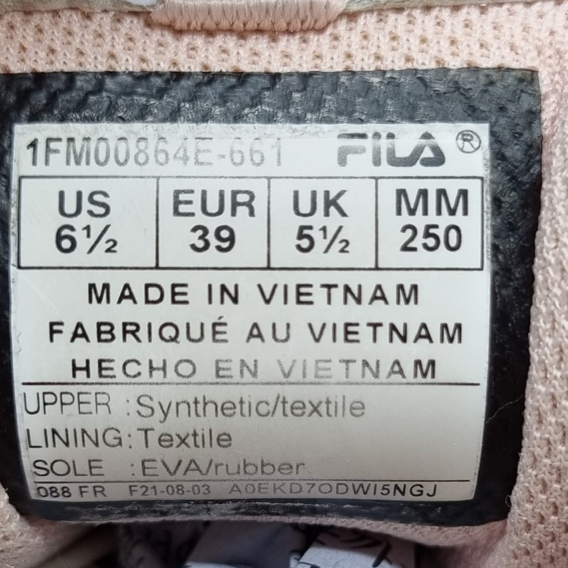 휠라 디스럽터2 운동화 250 상품이미지6