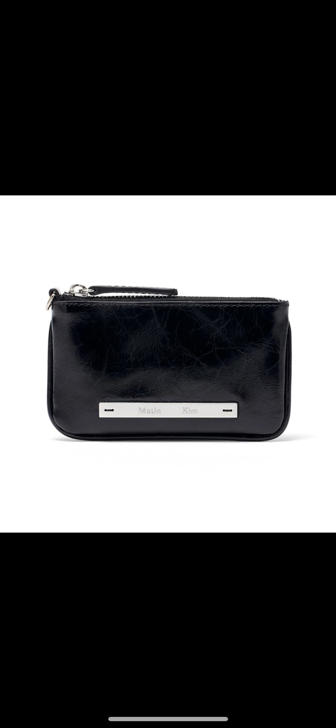 마뗑킴 지갑 GLOSSY LEATHER COIN WALLET 상품이미지1