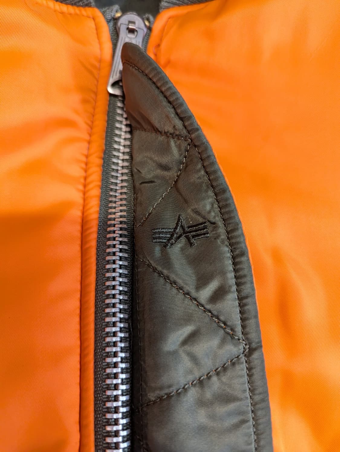 80s 미공군 납품용 알파인더스트리 MA-1 플라이트자켓 세이지 상품이미지8