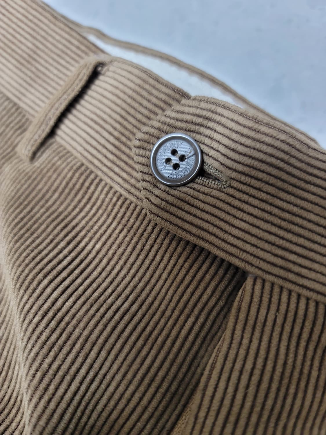 알마니 일자핏 골덴 바지 허리32 기장106 상품이미지3