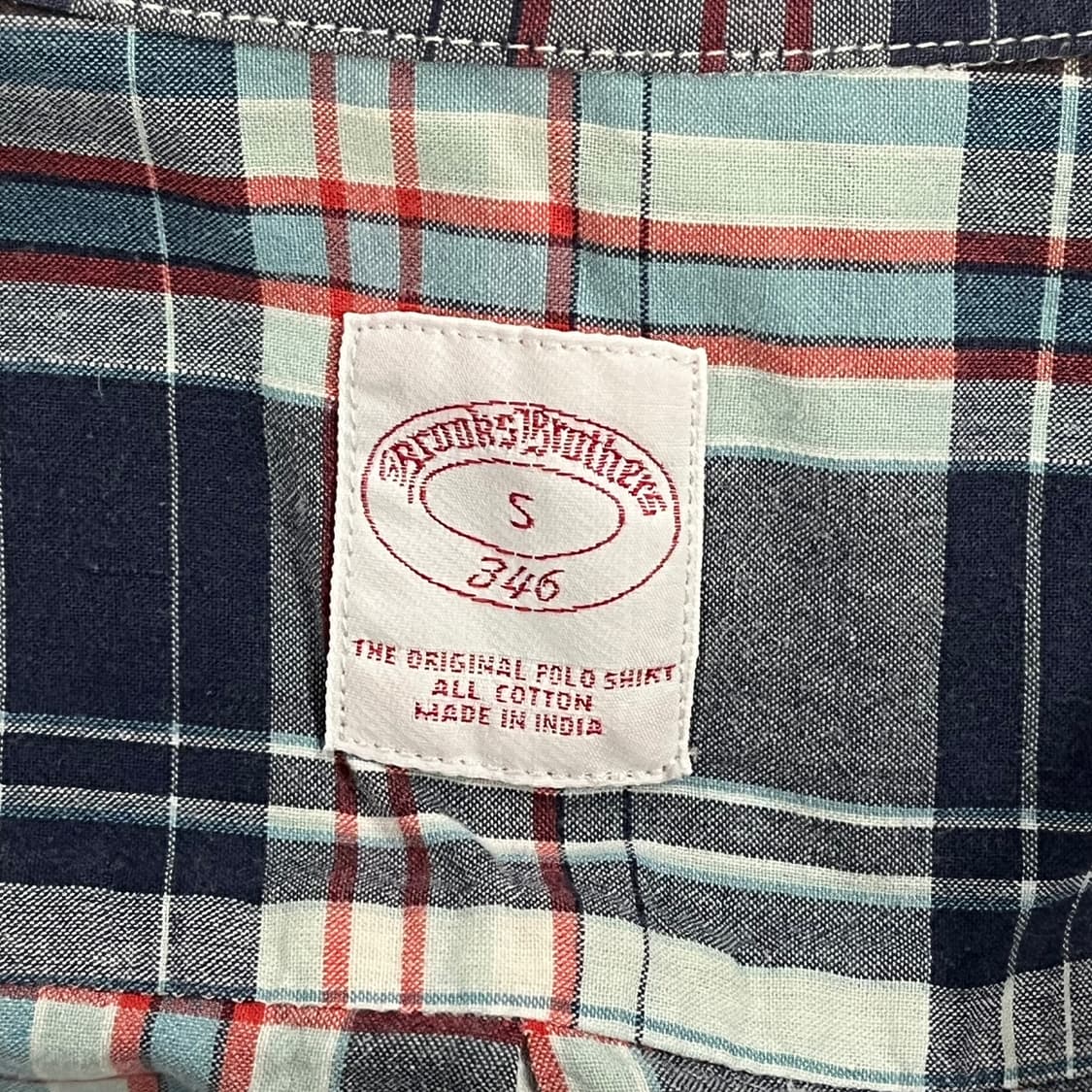 [정품/S] 브룩스 브라더스 체크 셔츠 남방 b18 상품이미지5