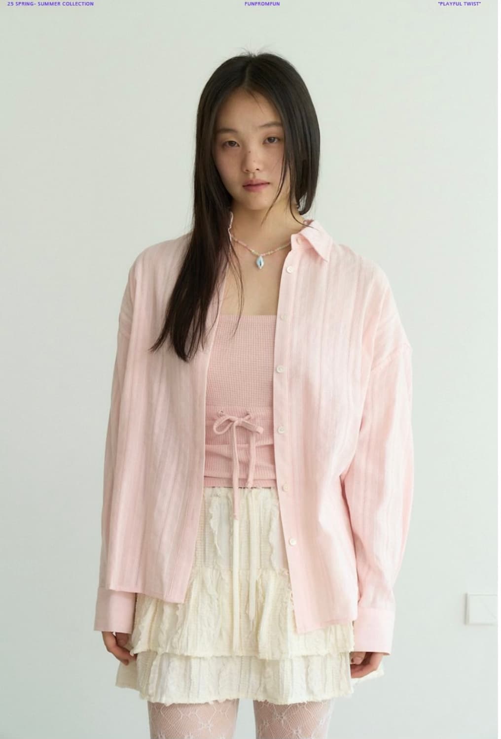 펀프롬펀 아일렛 오버핏 셔츠 상품이미지2