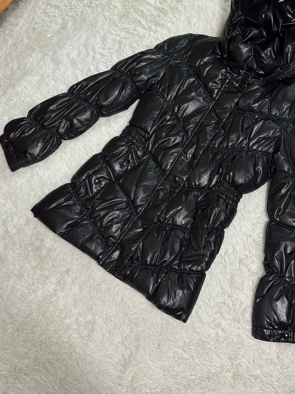 NII Qualified 블랙 후드 패딩 S(90) 상품이미지2