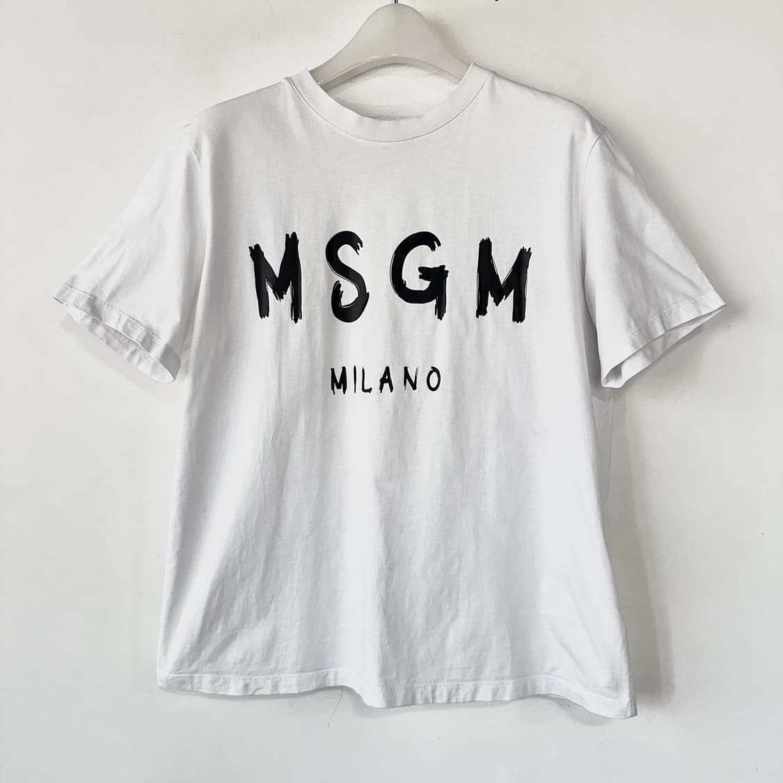 MSGM 로고 브러쉬 반팔 티셔츠 상품이미지2
