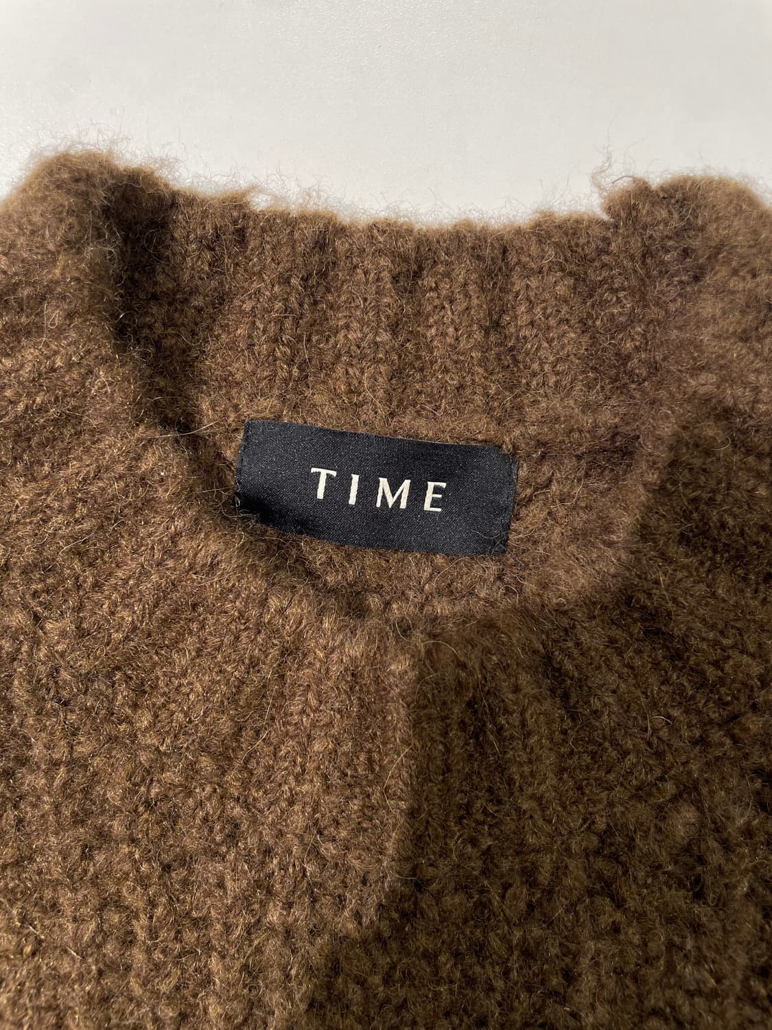 타임 옴므 22F/W 브라운 노르딕 알파카 울 스웨터 상품이미지7
