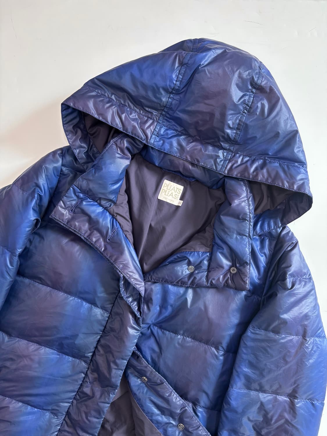 Pleats Please 플리츠플리즈 블루 타이다이 롱패딩 상품이미지6