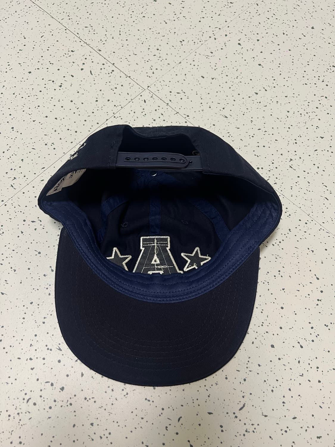 aeae washed capital logo cap 네이비 상품이미지3