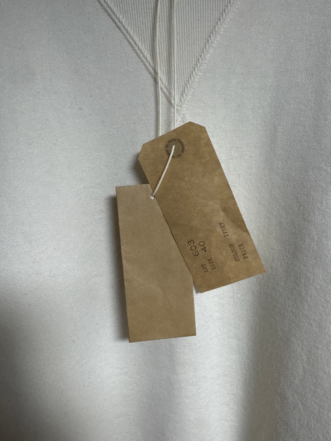 타이가 타카하시 LOT 603 스웻셔츠 아이보리 상품이미지2