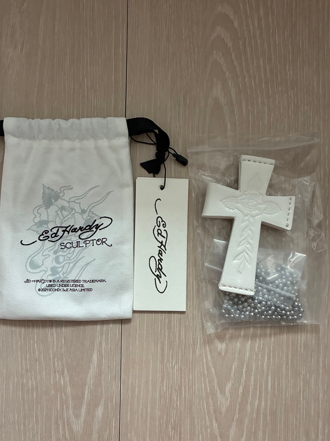 스컬프터 에드하디 카드지갑 화이트 상품이미지1