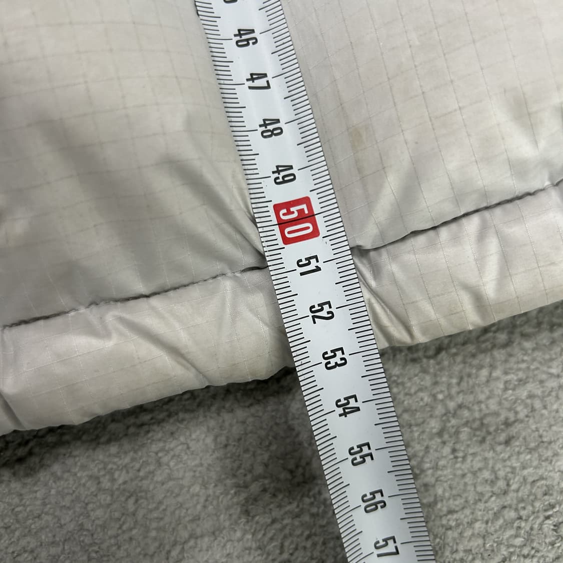 노스페이스 신형 눕시 패딩 아이보리/회색 m 상품이미지5