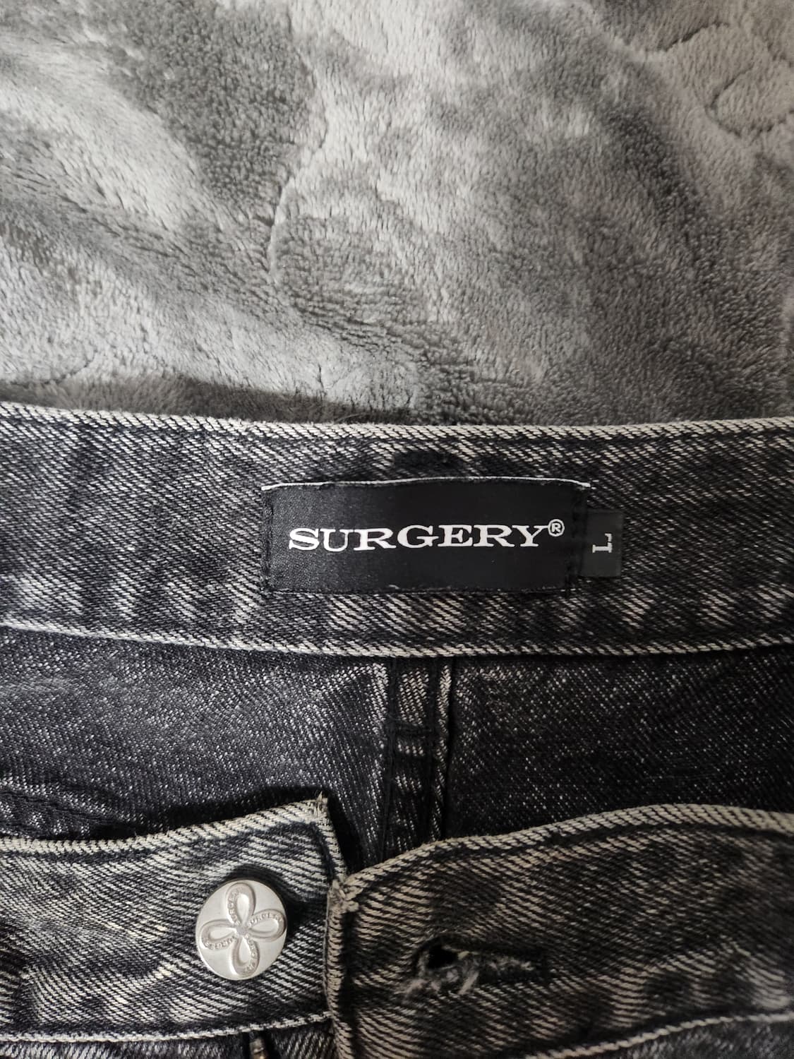 써저리 흑청 초판 클로버 데님 L 상품이미지3