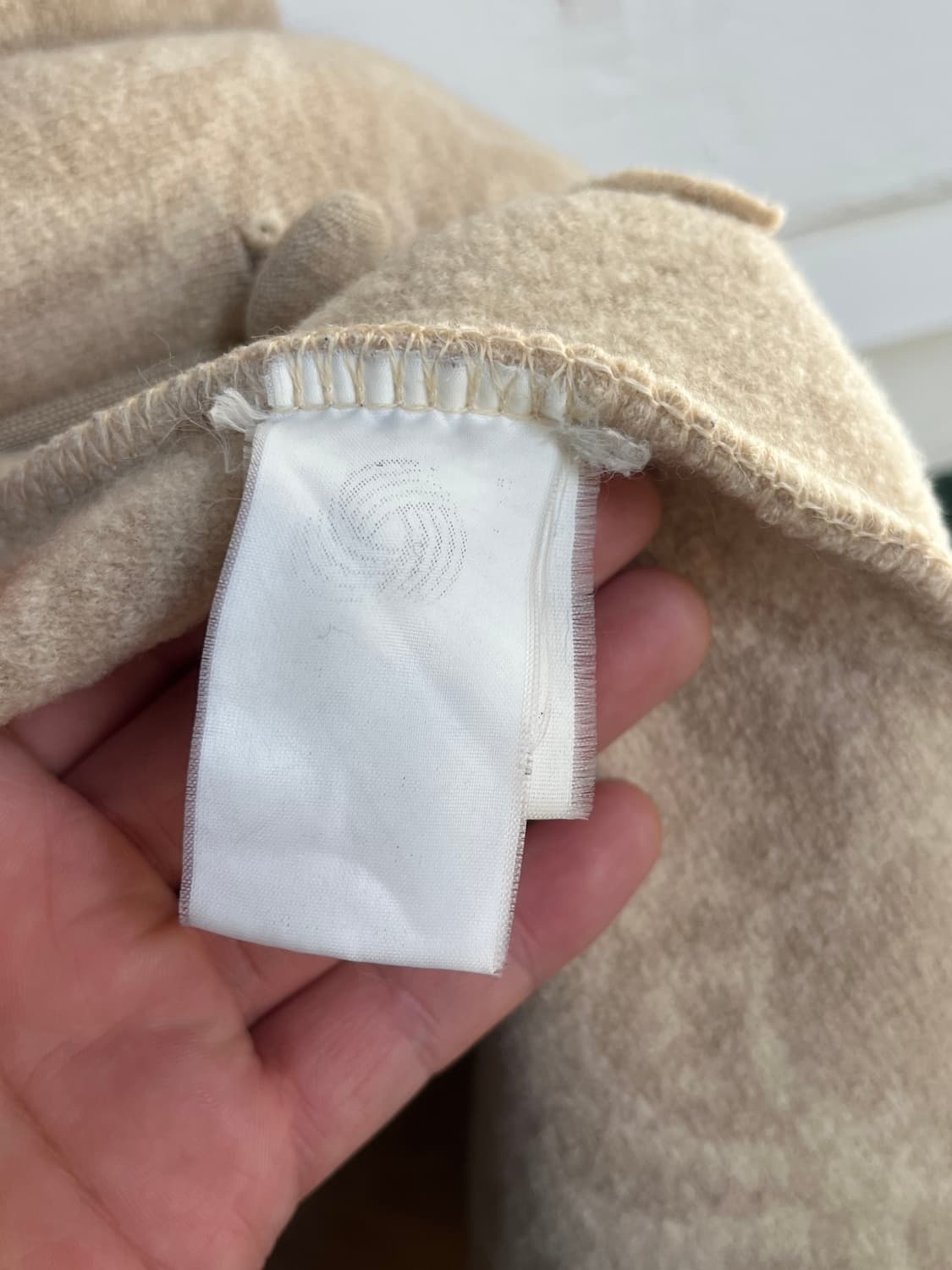 Geiger Austria 베이지 울 후드 롱 코트 38 상품이미지6