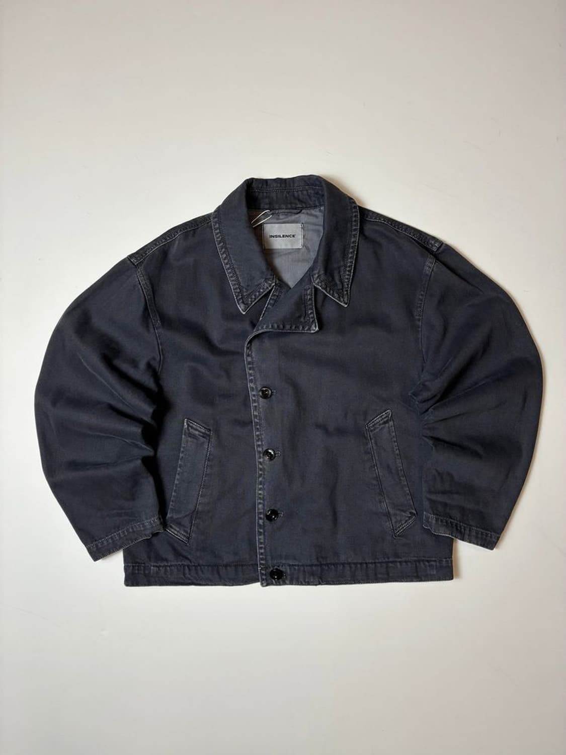 인사일런스 가먼트다잉 박시핏 데님 자켓 PN9404 상품이미지1