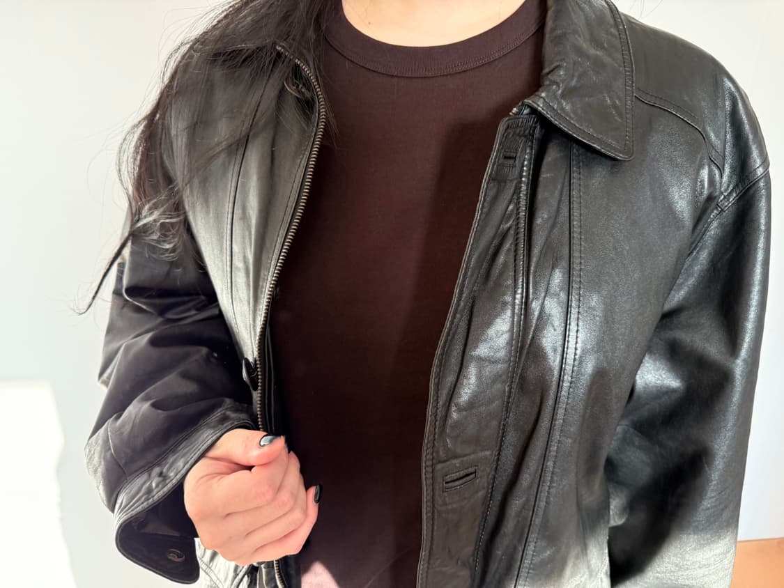 생로랑 YSL 블랙 가죽 자켓 95 상품이미지5