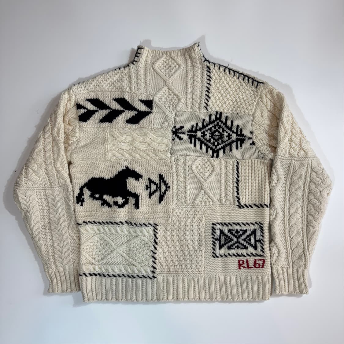 폴로 랄프로렌 아이보리 폴라니트 상품이미지1