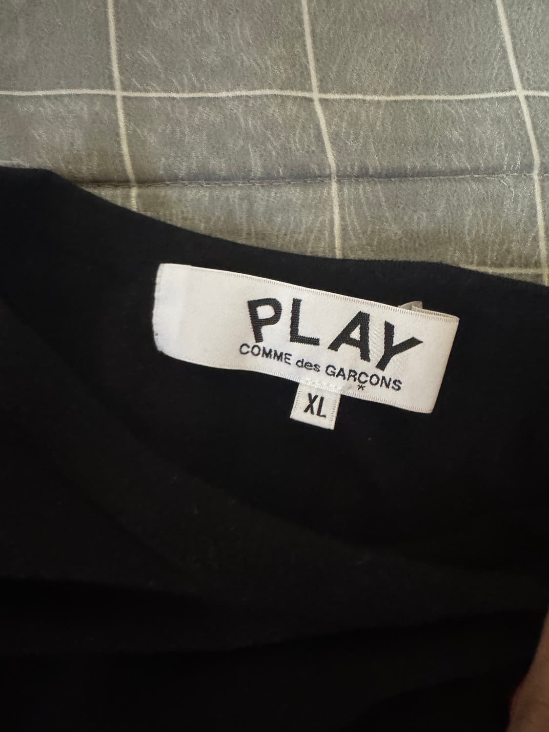 꼼데가르송 롱슬리브 티셔츠 블랙 XL 상품이미지3