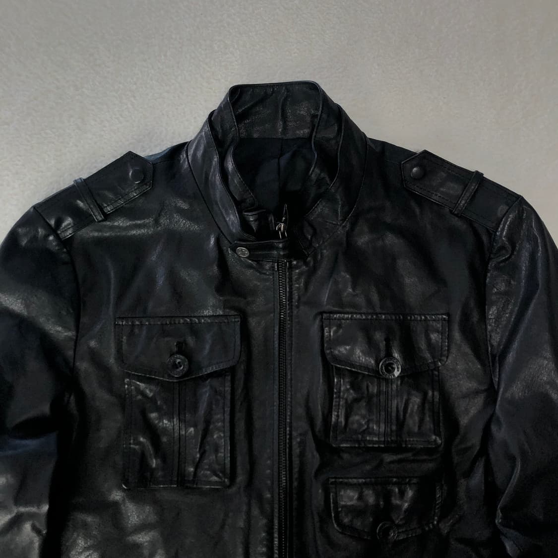 킨로치 에디슬리먼맛 레더자켓 상품이미지4