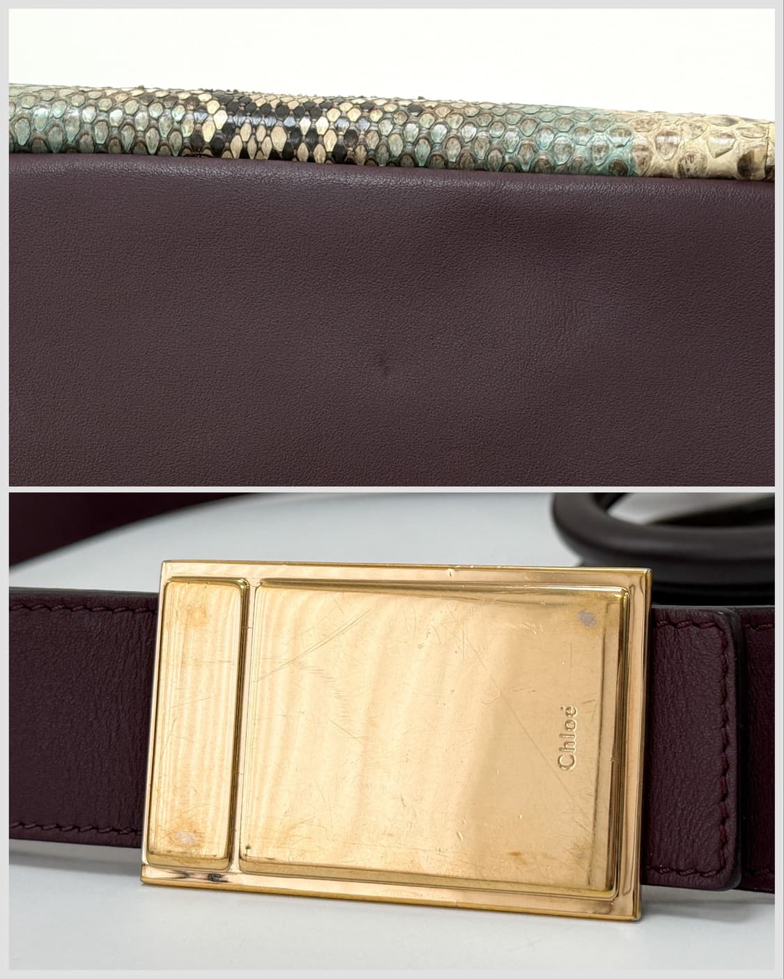 끌로에 파이톤 레더 2WAY 토트 & 크로스백 상품이미지6