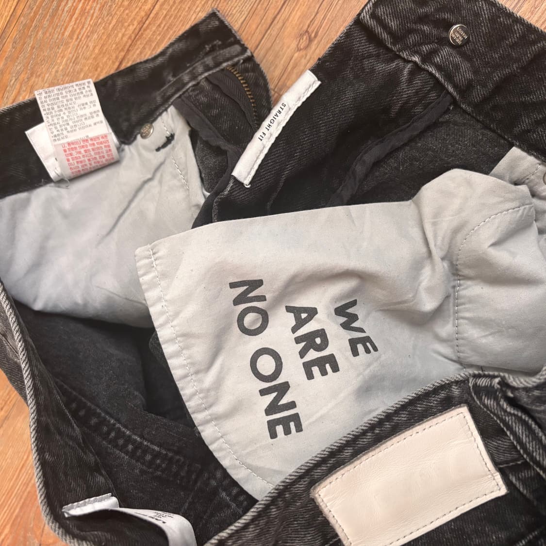 LAP 랩101 흑청 워싱 데님 28 청바지 TOM 스트레이트 상품이미지6