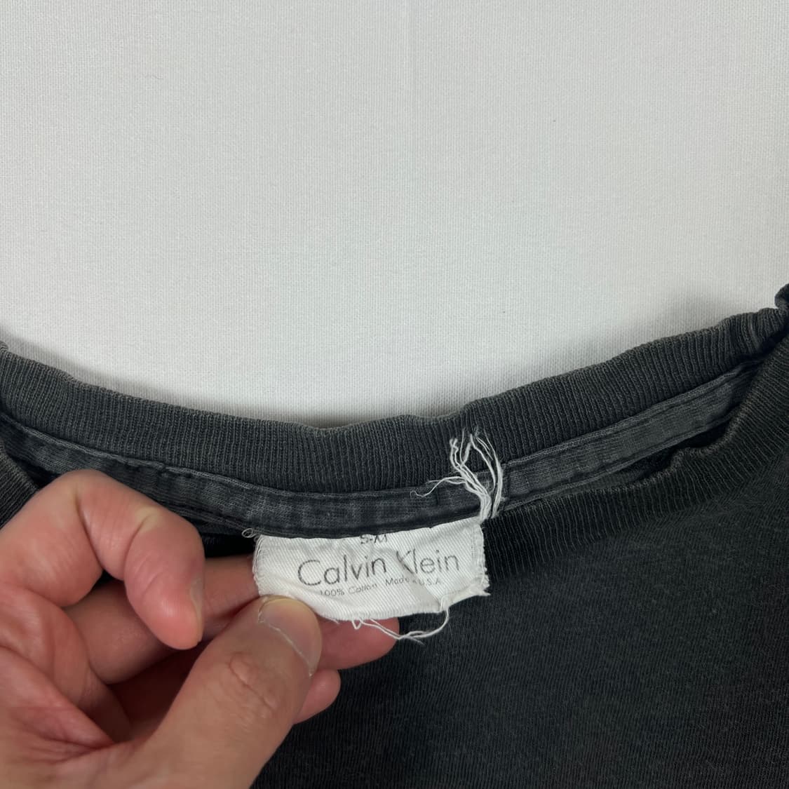 90‘s 95년도 캘빈클라인 ck 로고 반팔티 상품이미지5