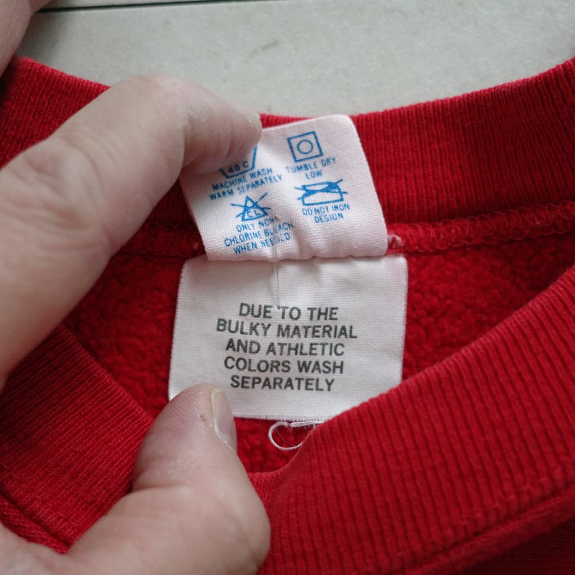 80s 챔피온 리버스위브 USA제 맨투맨 레드 M 상품이미지6