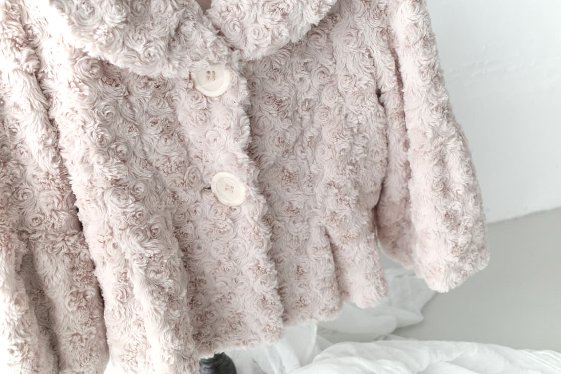 flower fur jacket 상품이미지4