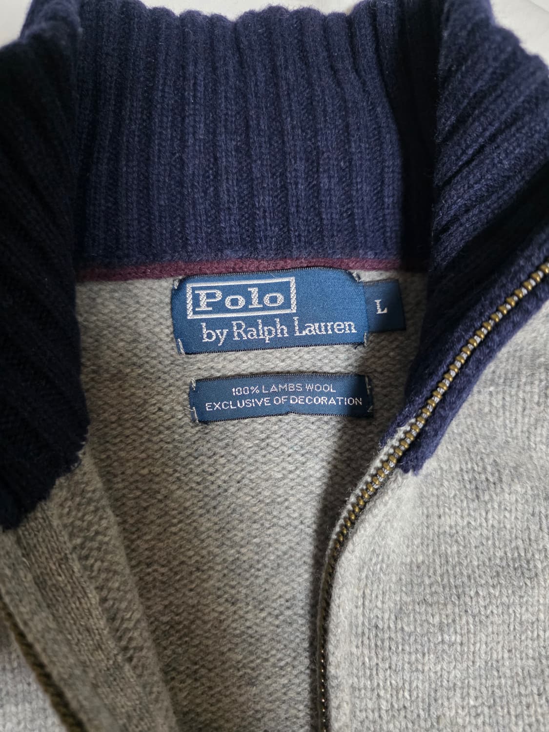 폴로 빅포니 램스울 투웨이 니트집업 상품이미지6